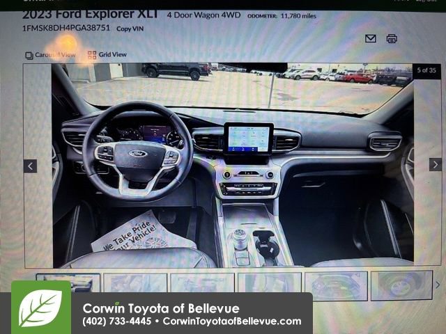 Used 2023 Ford Explorer XLT w/ Equipment Group 202A image 2