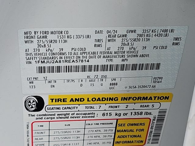 Certified 2024 Ford Expedition Limited AWD/4WD image 38
