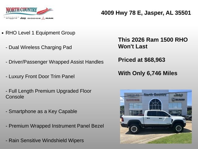 Used 2026 RAM 1500 RHO w/ RHO Level 1 Equipment Group AWD/4WD image 15