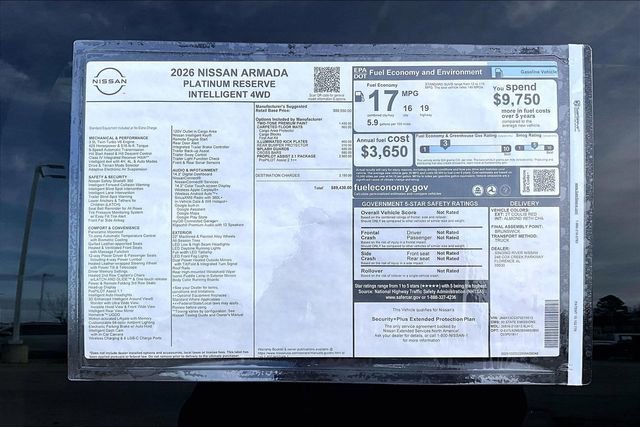 New 2026 Nissan Armada Platinum Reserve image 10
