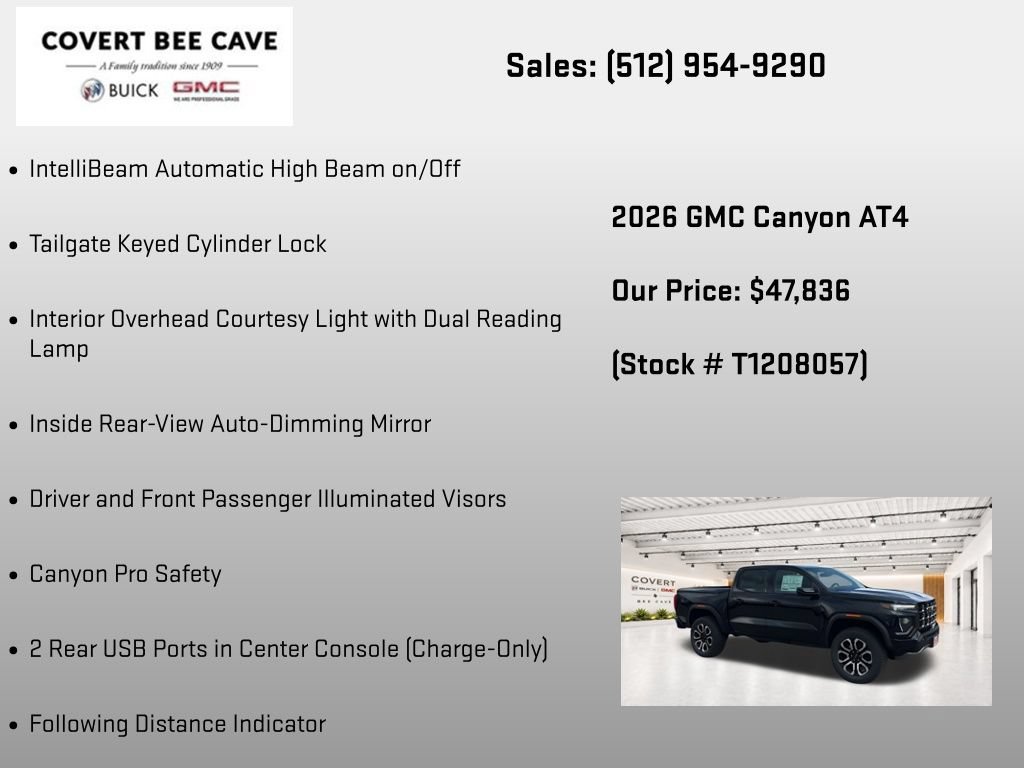 New 2026 GMC Canyon AT4 w/ Nightfall Essentials Package AWD/4WD image 36