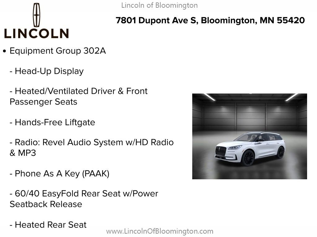New 2025 Lincoln Corsair Grand Touring w/ Equipment Group 302A image 9