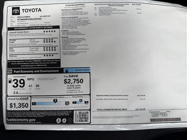 New 2025 Toyota RAV4 XLE image 25