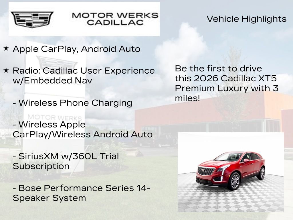 New 2026 Cadillac XT5 Premium Luxury w/ Driver Assist Package image 6
