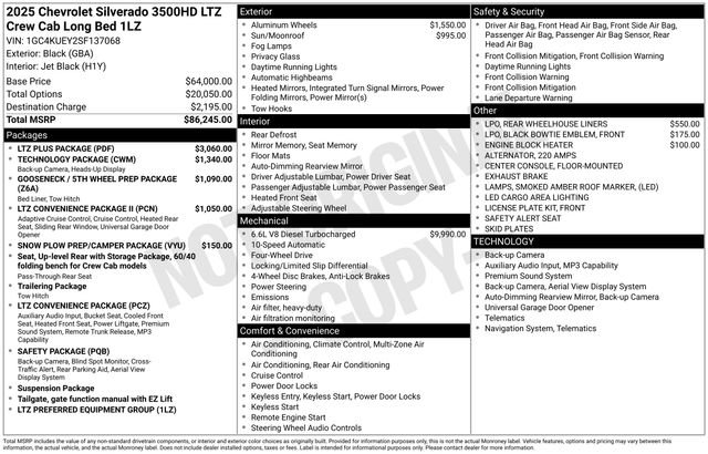 Used 2025 Chevrolet Silverado 3500 LTZ w/ LTZ Plus Package image 39