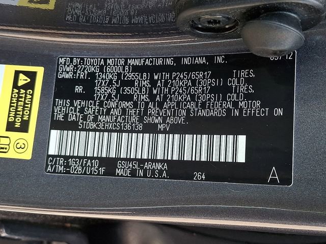 Used 2012 Toyota Highlander 4WD w/ Tech Pkg image 27