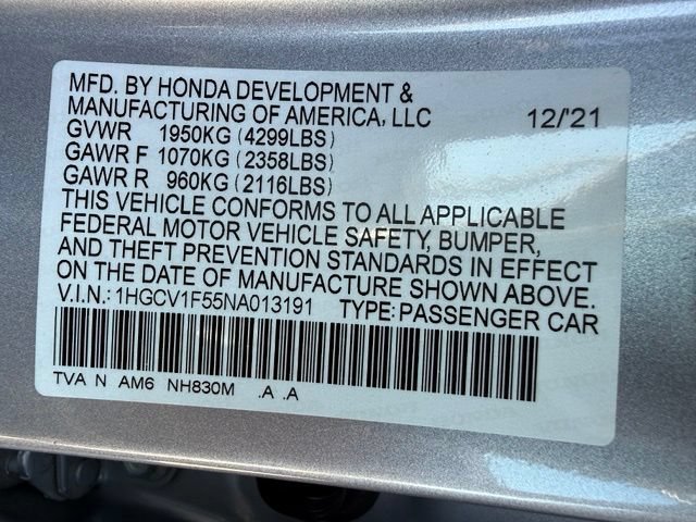 Used 2022 Honda Accord EX-L image 11