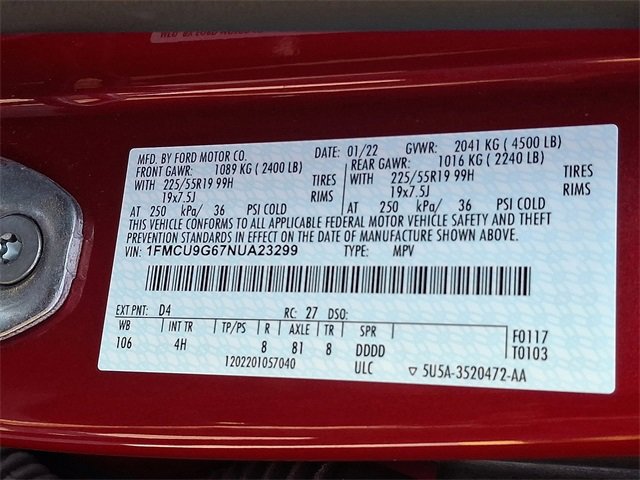 Used 2022 Ford Escape SE w/ SE Sport Appearance Package image 26