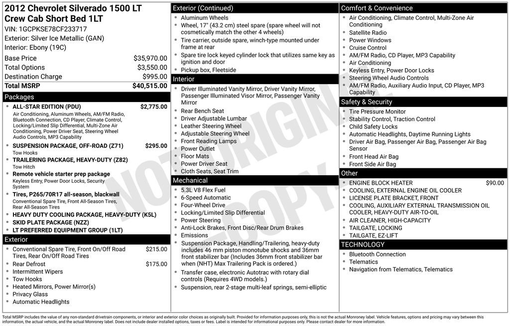Used 2012 Chevrolet Silverado 1500 LT w/ All-Star Edition AWD/4WD image 19