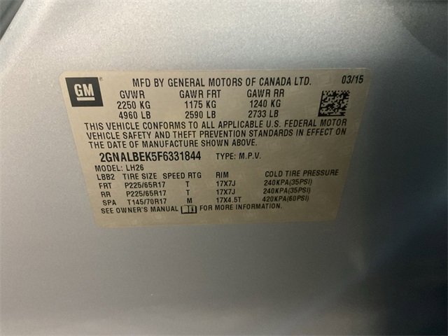 Used 2015 Chevrolet Equinox LT w/ Driver Convenience Package image 31