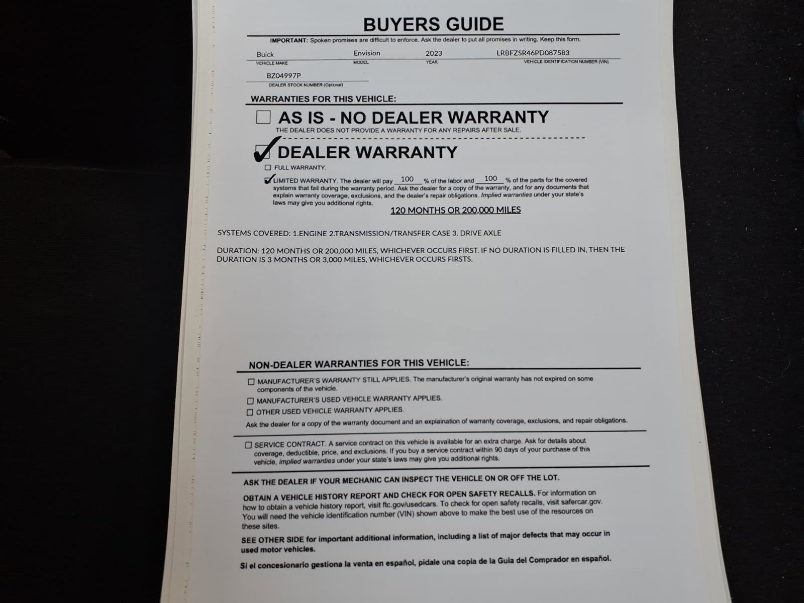 Used 2023 Buick Envision Avenir AWD/4WD image 43