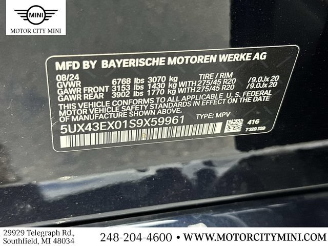 Certified 2025 BMW X6 M60i w/ Dynamic Handling Package AWD/4WD image 25