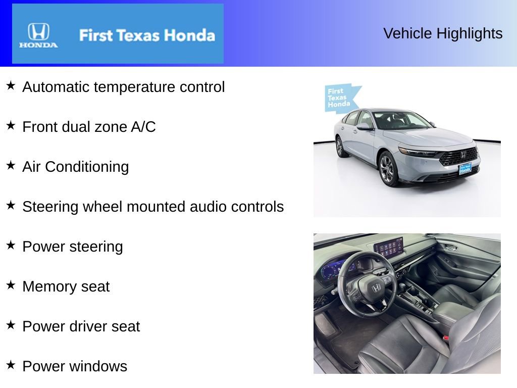 Certified 2023 Honda Accord EX-L image 10