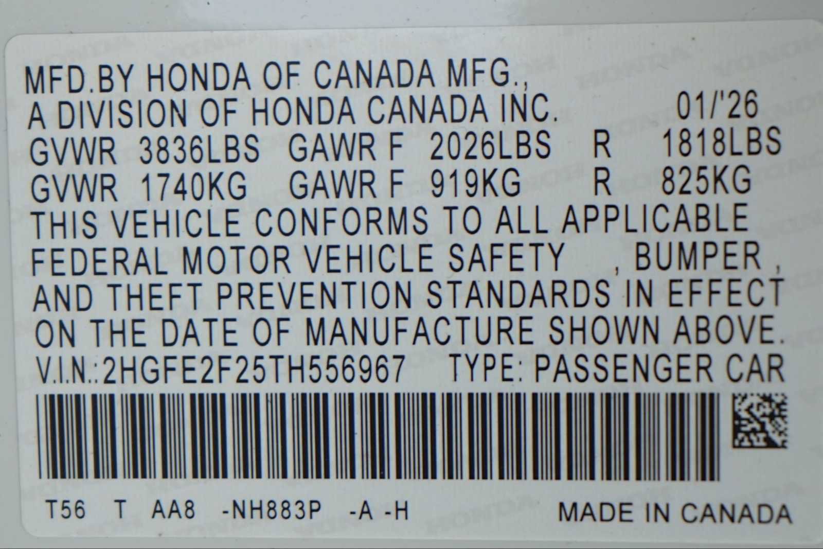 New 2026 Honda Civic LX image 21