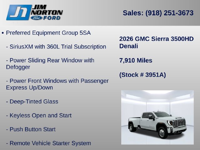 Used 2026 GMC Sierra 3500 Denali w/ Denali Reserve Package AWD/4WD image 11