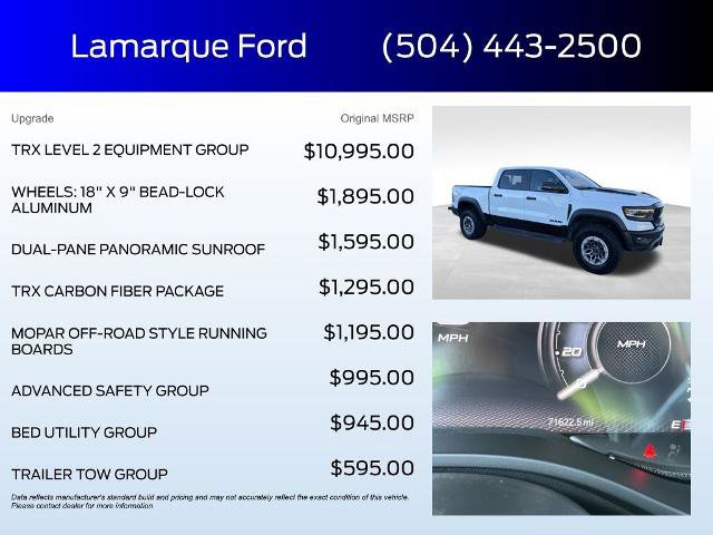 Used 2024 RAM 1500 TRX w/ TRX Level 2 Equipment Group image 2