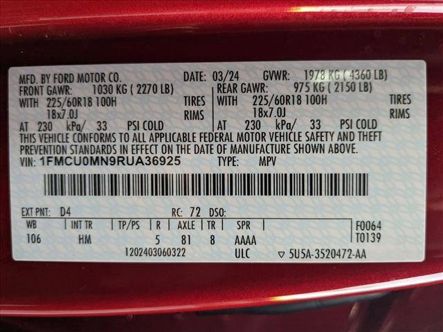 Used 2024 Ford Escape ST-Line w/ Tech Pack #1 image 24