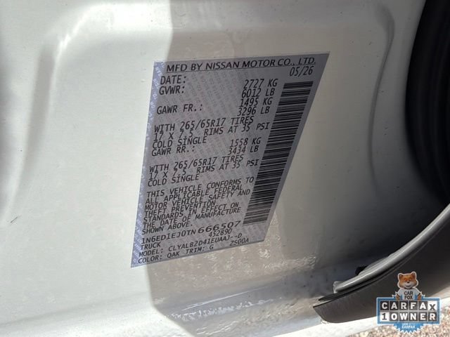 Certified 2026 Nissan Frontier SV w/ All-Weather Content Package RWD image 24