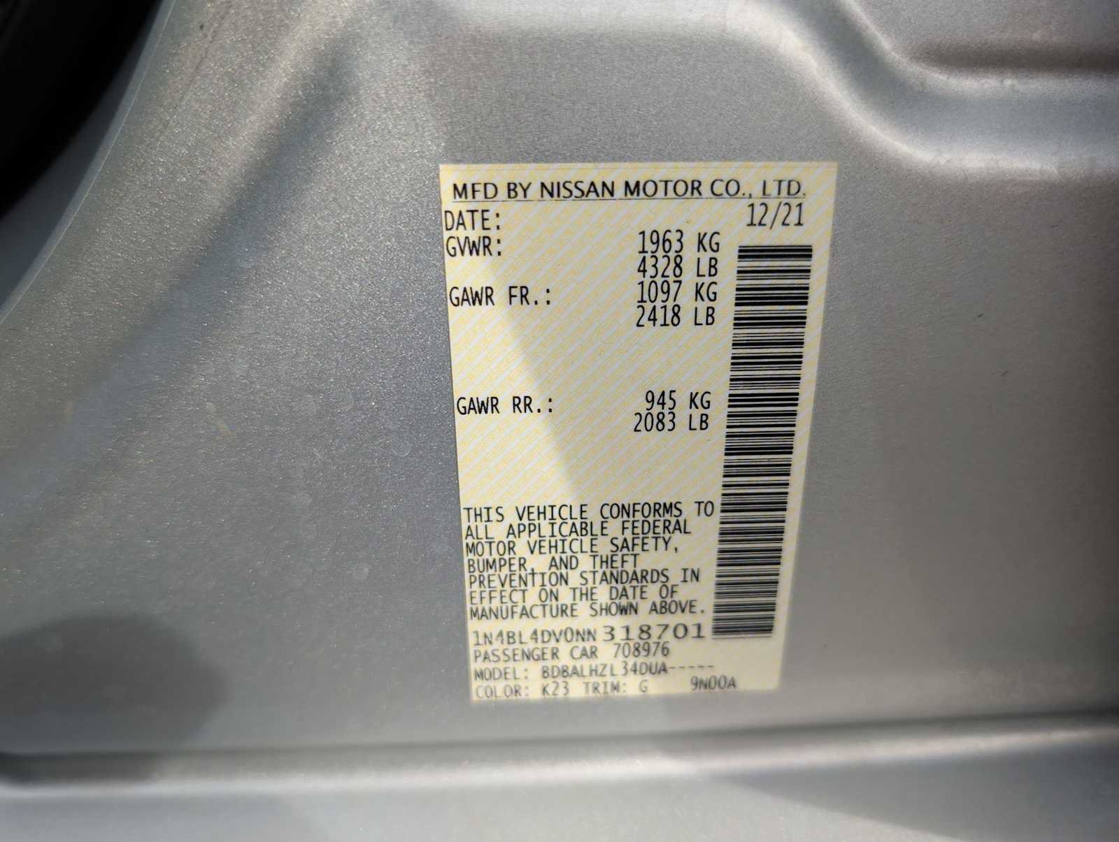 Used 2022 Nissan Altima 2.5 SV image 26