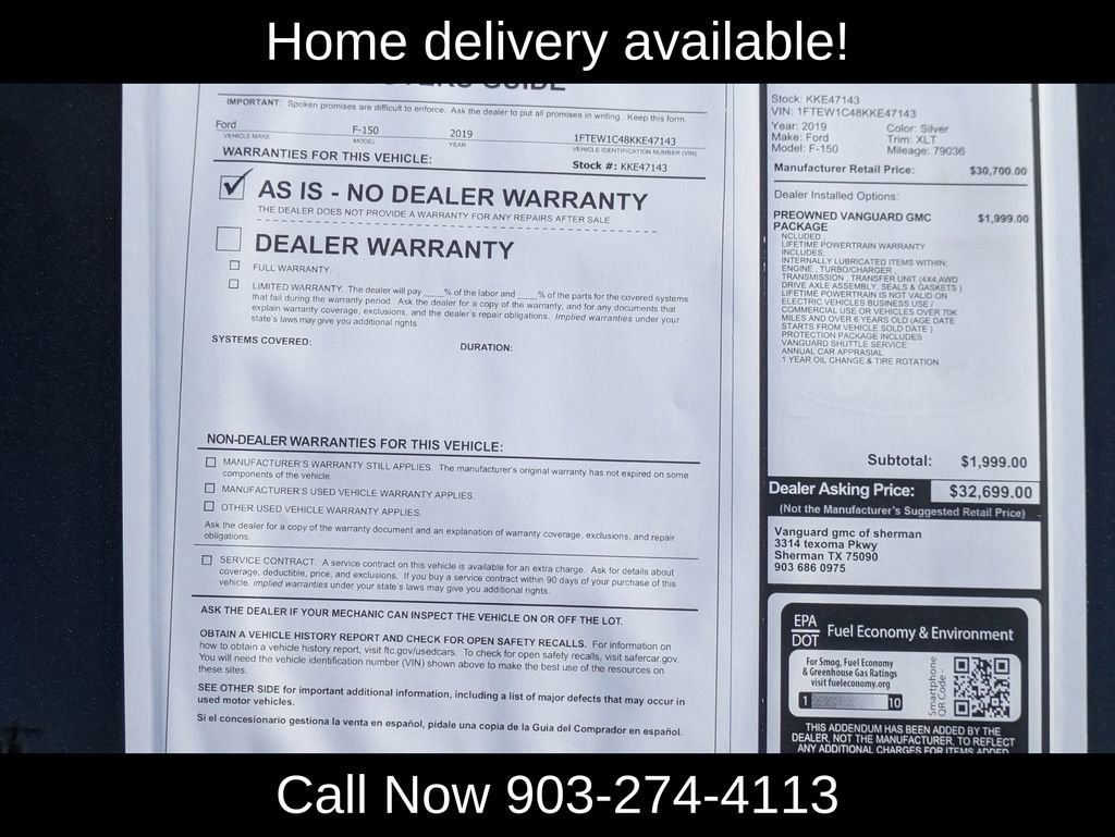 Used 2019 Ford F150 XLT w/ Equipment Group 302A Luxury image 38