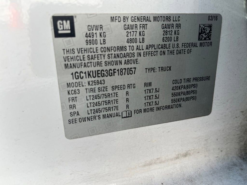 Used 2016 Chevrolet Silverado 2500 W/T w/ WT Convenience Package AWD/4WD image 4