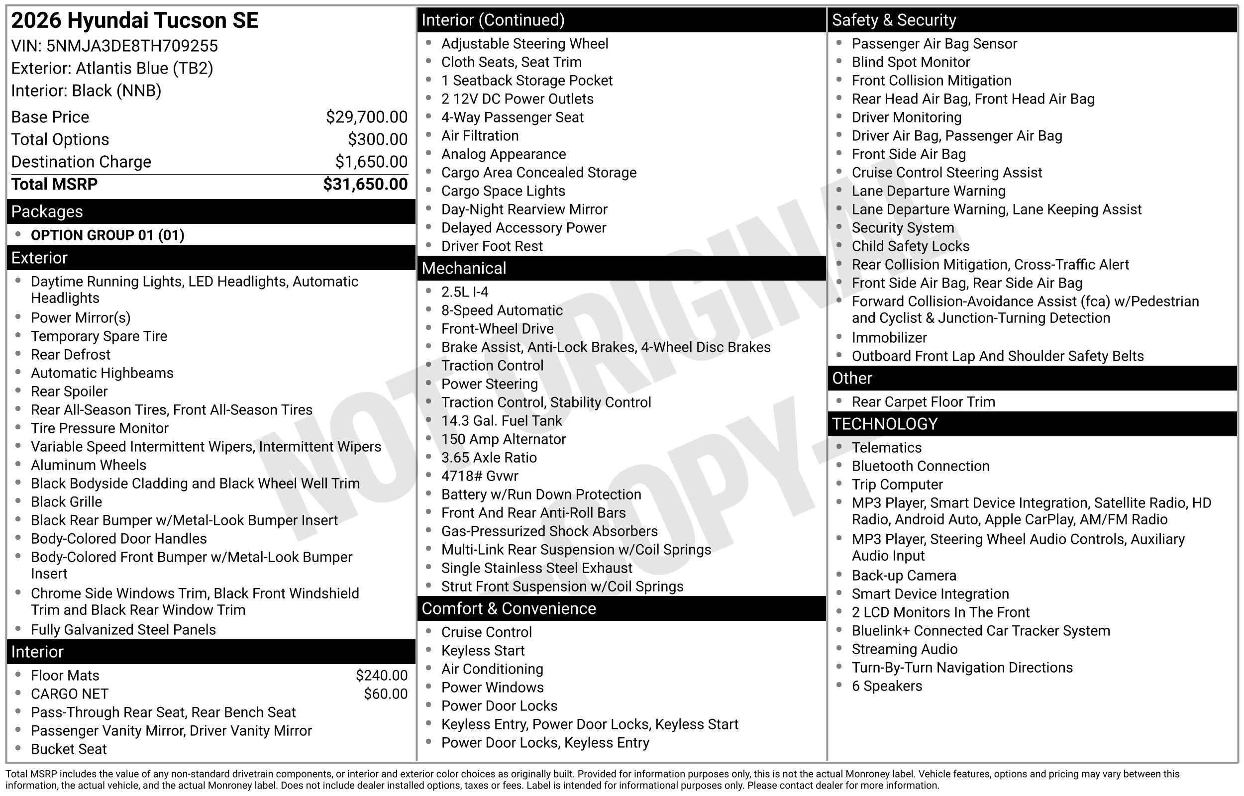 Certified 2026 Hyundai Tucson SE FWD image 2