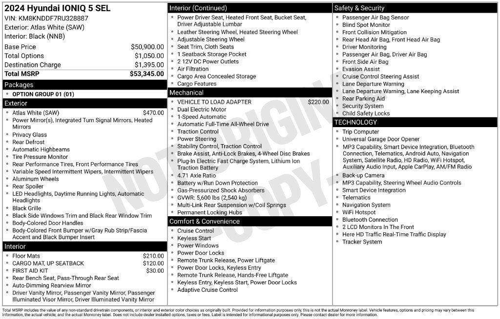 Certified 2024 Hyundai Ioniq 5 SEL AWD/4WD image 23