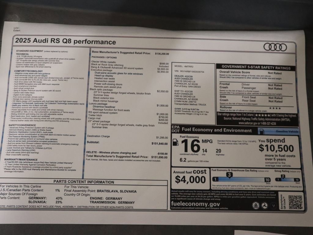 New 2025 Audi RS Q8 performance image 9