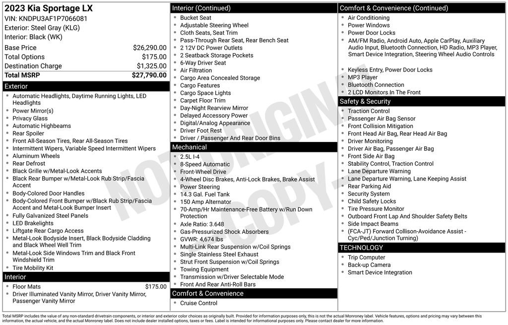 Used 2023 Kia Sportage LX image 5