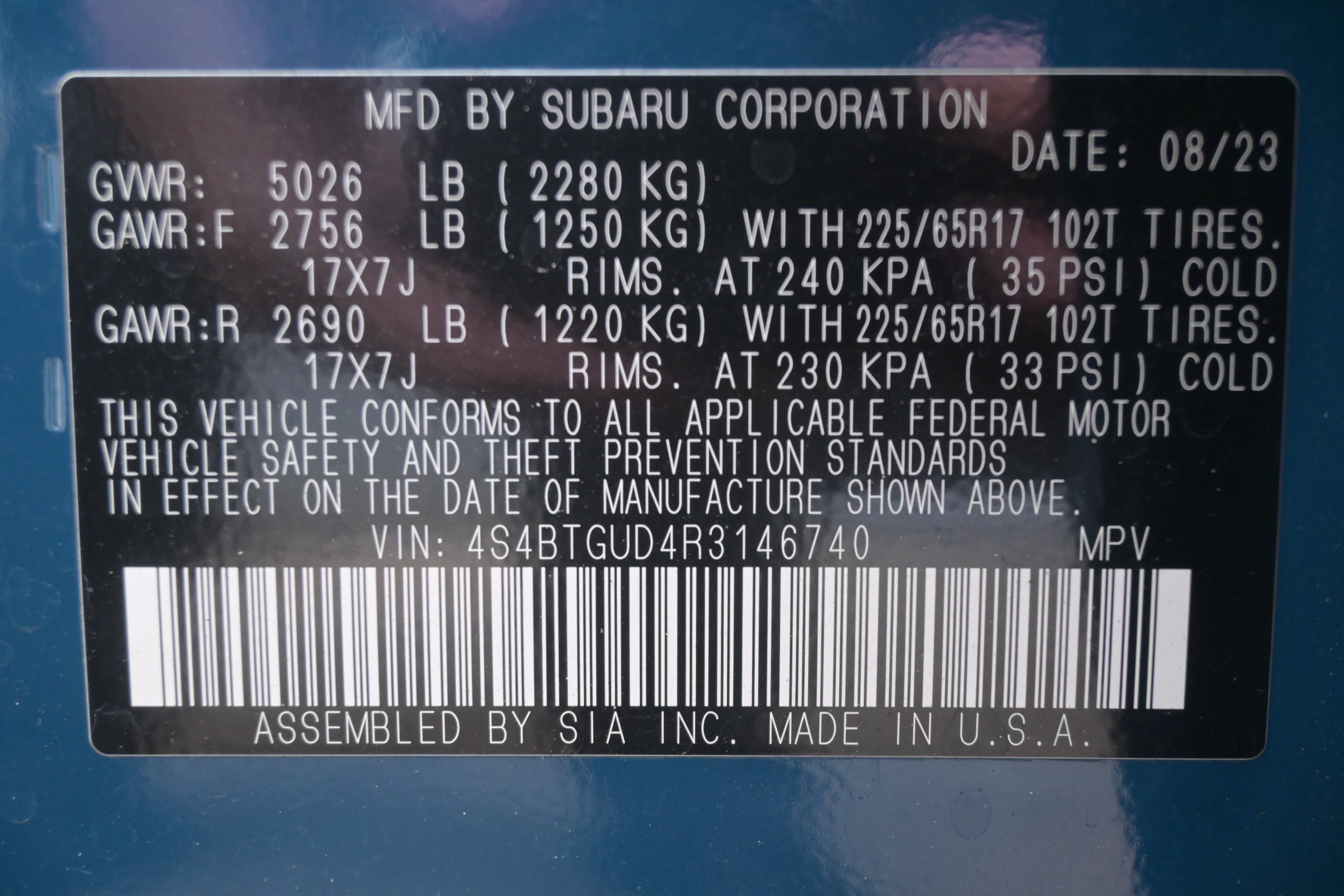 Certified 2024 Subaru Outback Wilderness AWD/4WD image 37