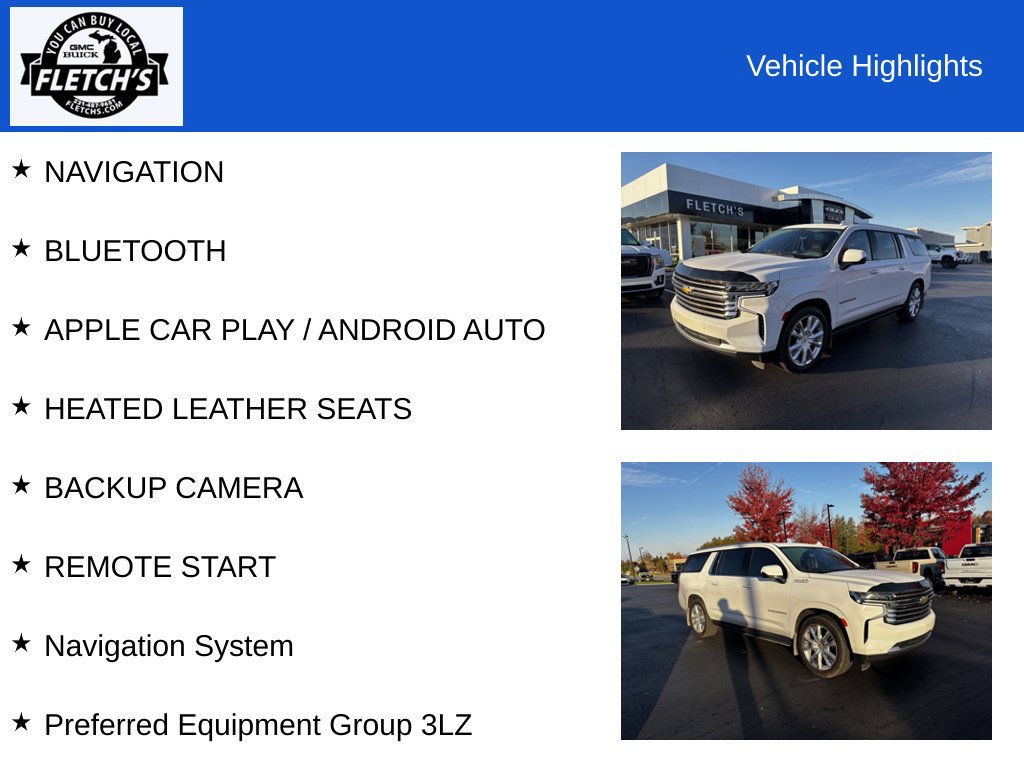 Used 2021 Chevrolet Suburban High Country AWD/4WD image 2