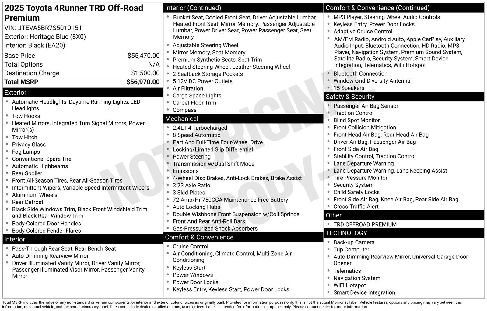 Used 2025 Toyota 4Runner TRD Off-Road Premium image 43