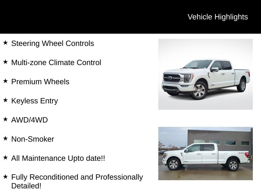 Used 2023 Ford F150 Platinum w/ Equipment Group 701A High image 26