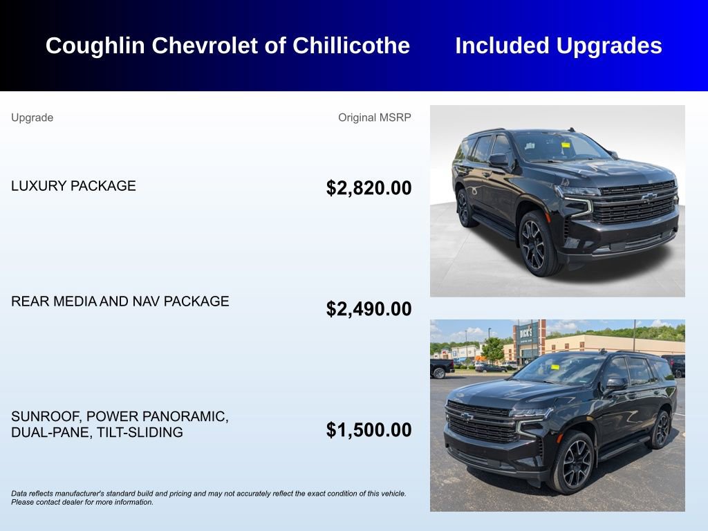 Used 2021 Chevrolet Tahoe RST w/ Luxury Package AWD/4WD image 3