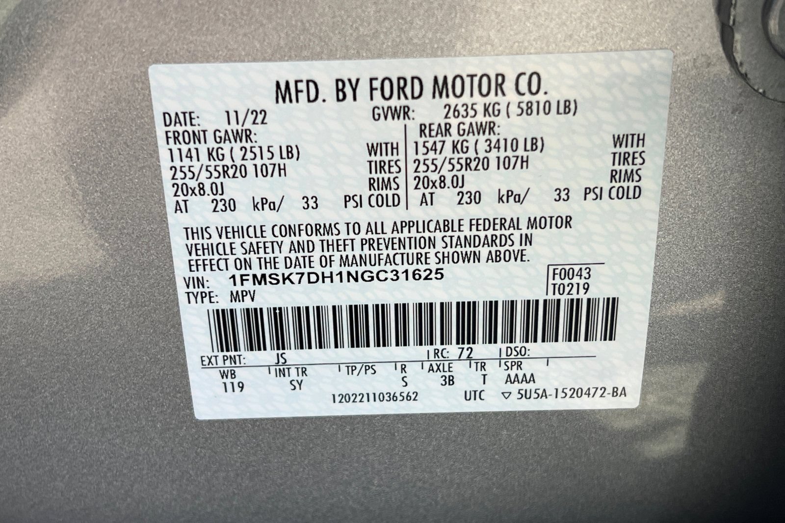 Used 2022 Ford Explorer XLT w/ Equipment Group 202A RWD image 47
