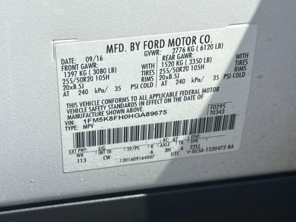 Used 2017 Ford Explorer Limited w/ Equipment Group 301A image 23