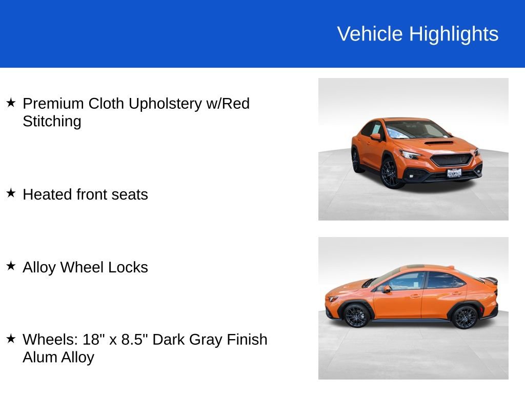 Used 2024 Subaru WRX Premium w/ Popular Package #2A image 38
