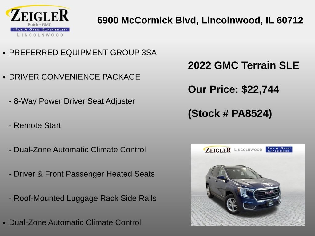 Used 2022 GMC Terrain SLE w/ Driver Convenience Package AWD/4WD image 6