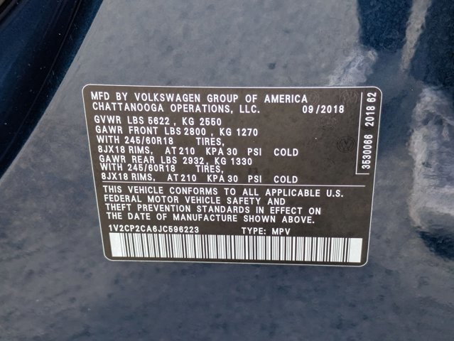 Used 2018 Volkswagen Atlas SE FWD image 22