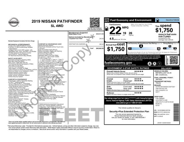 Used 2019 Nissan Pathfinder SL AWD/4WD image 35