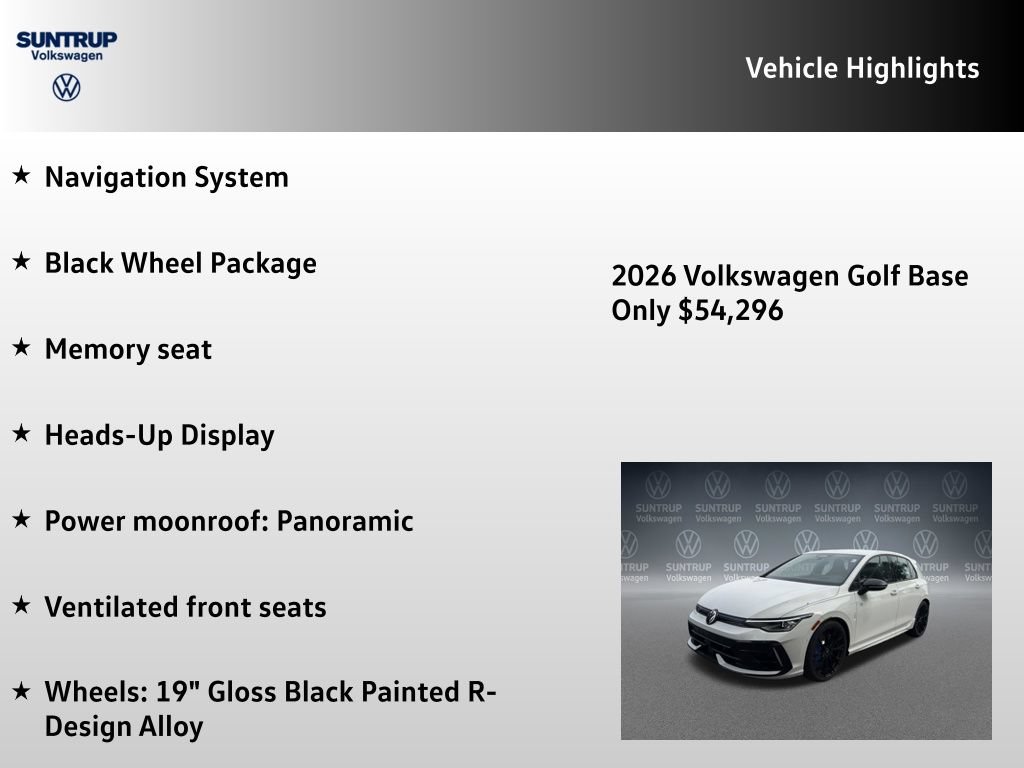 New 2026 Volkswagen Golf w/ Euro Style Package AWD/4WD image 7