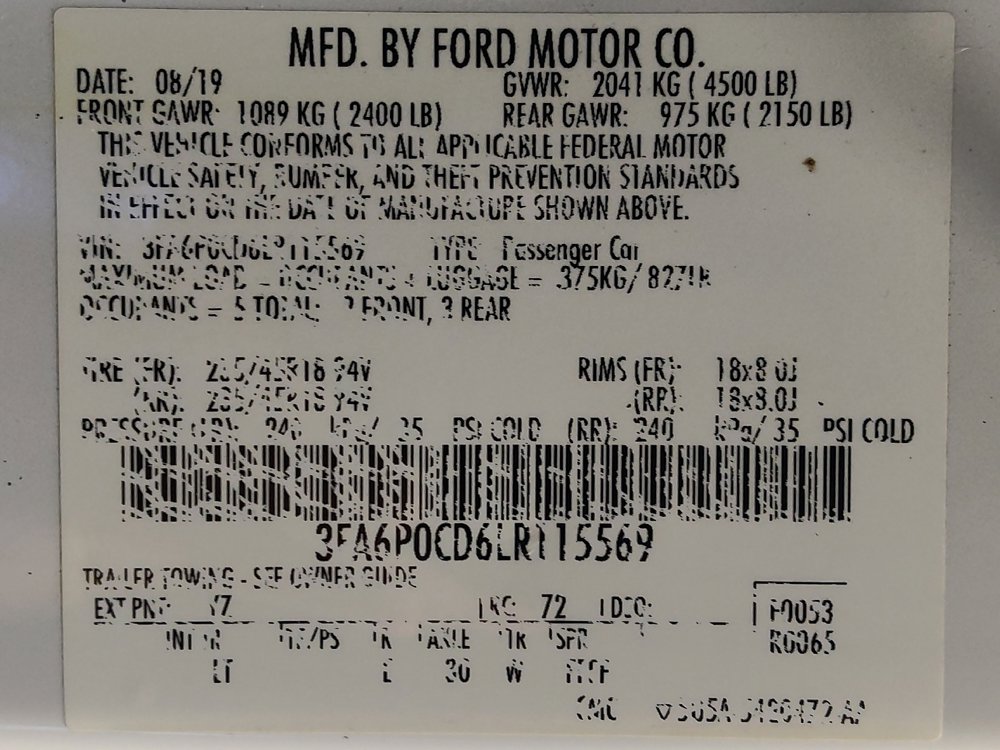Used 2020 Ford Fusion SEL FWD image 33