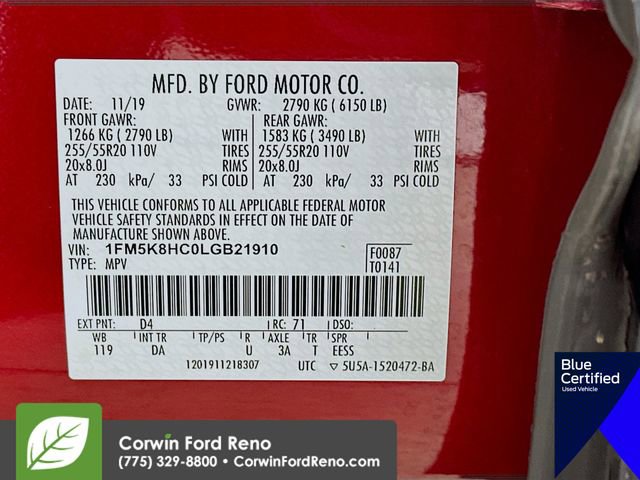 Certified 2020 Ford Explorer Platinum image 37