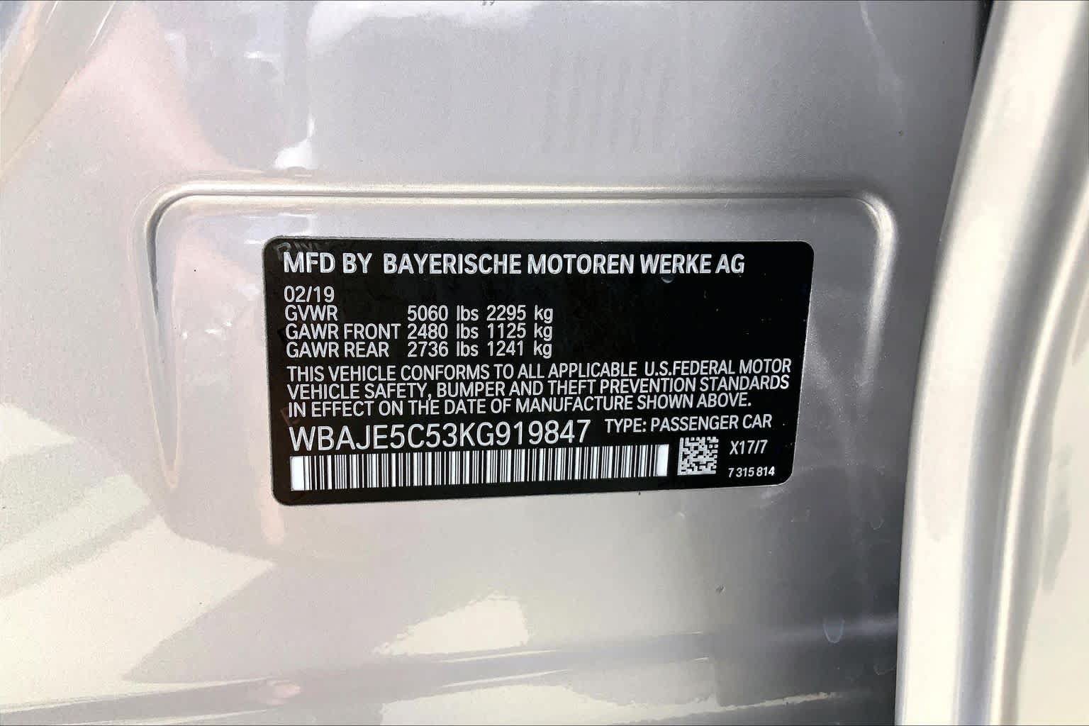 Used 2019 BMW 540i w/ M Sport Package RWD image 35