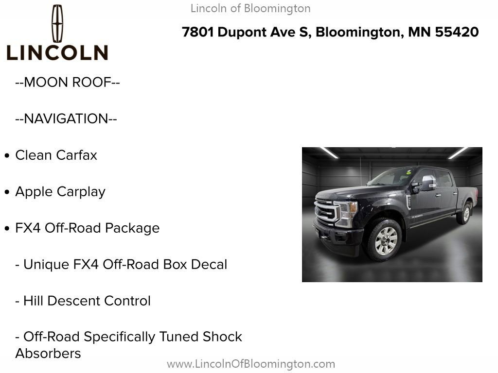 Used 2021 Ford F250 Platinum w/ FX4 Off-Road Package image 5