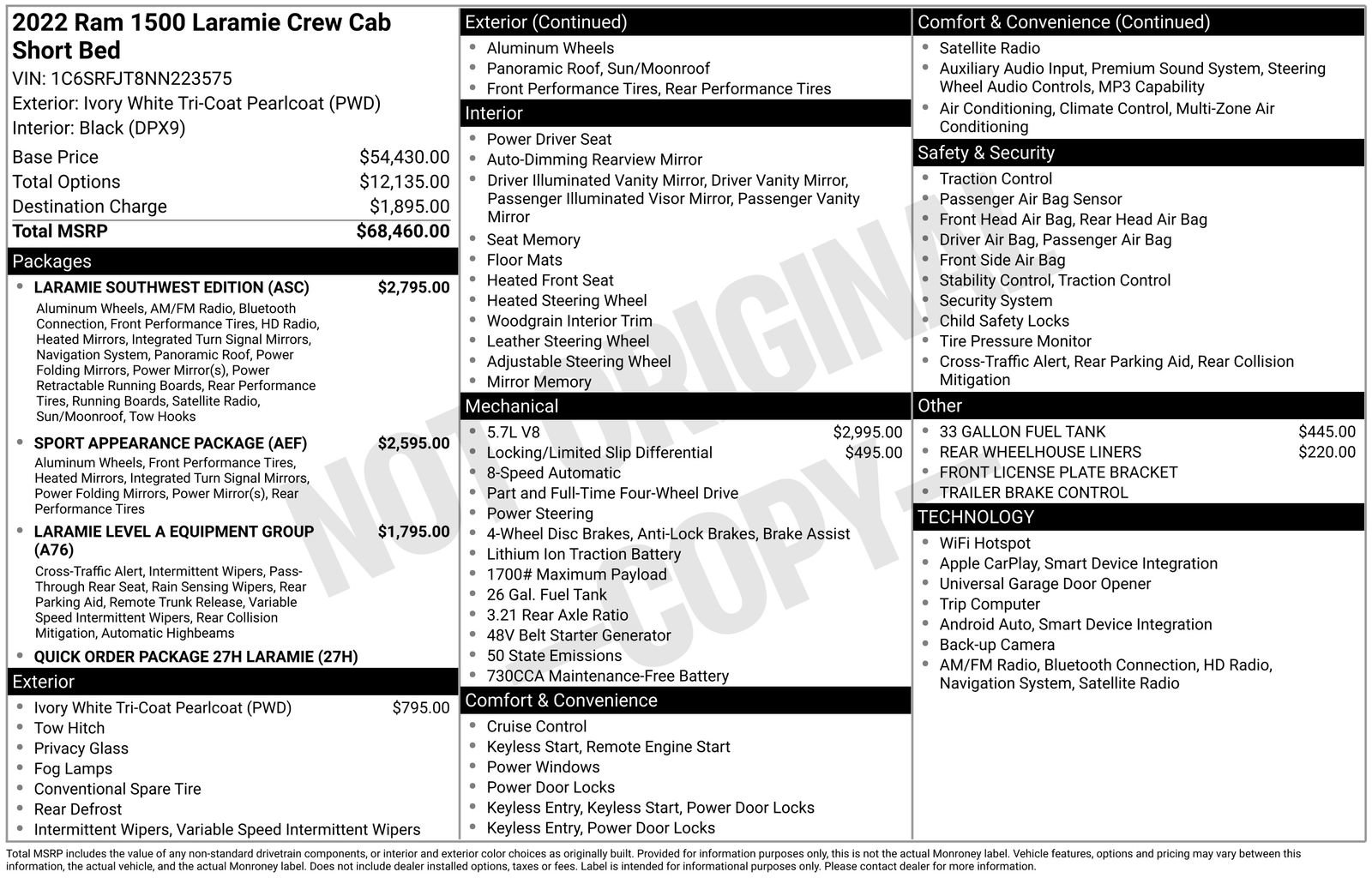 Used 2022 RAM 1500 Laramie w/ Laramie Southwest Edition AWD/4WD image 21