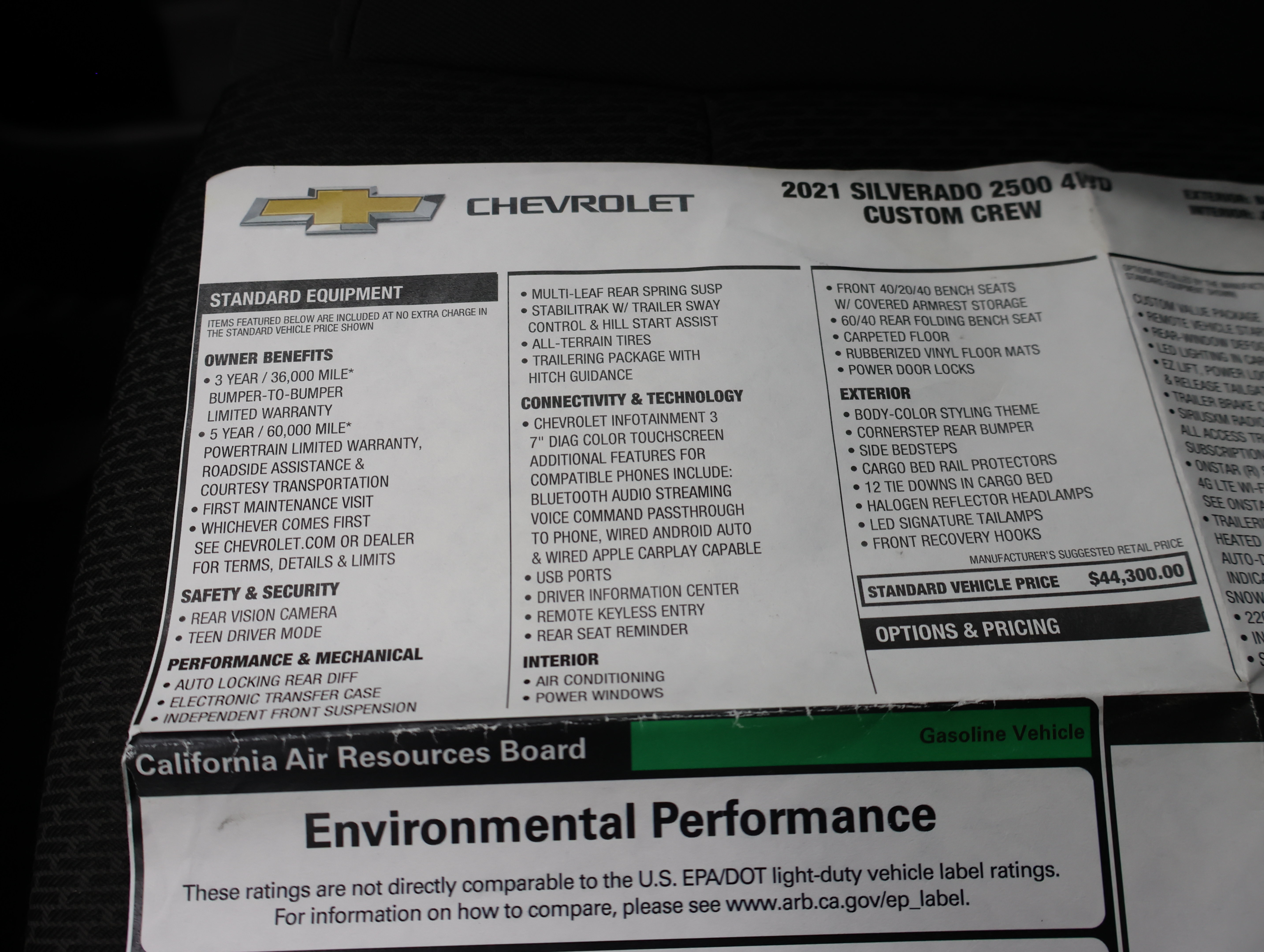 Used 2021 Chevrolet Silverado 2500 Custom w/ Custom Value Package AWD/4WD image 58