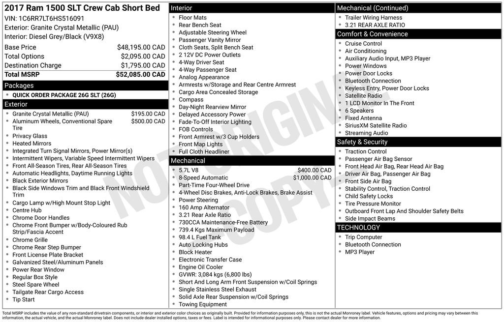 Used 2017 RAM 1500 Classic SLT AWD/4WD image 10