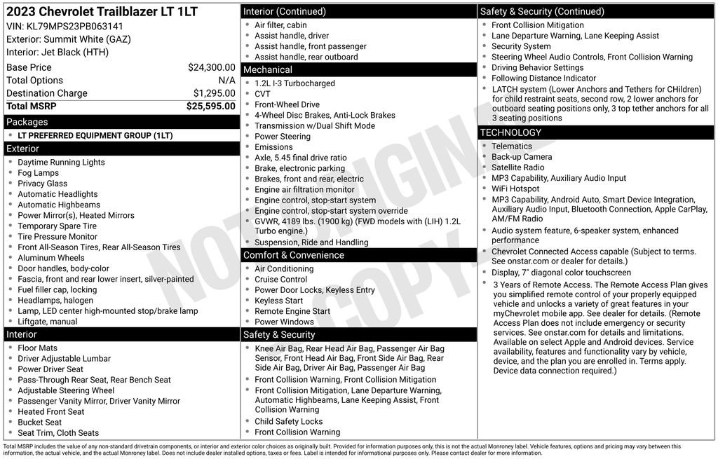 Used 2023 Chevrolet TrailBlazer LT image 6