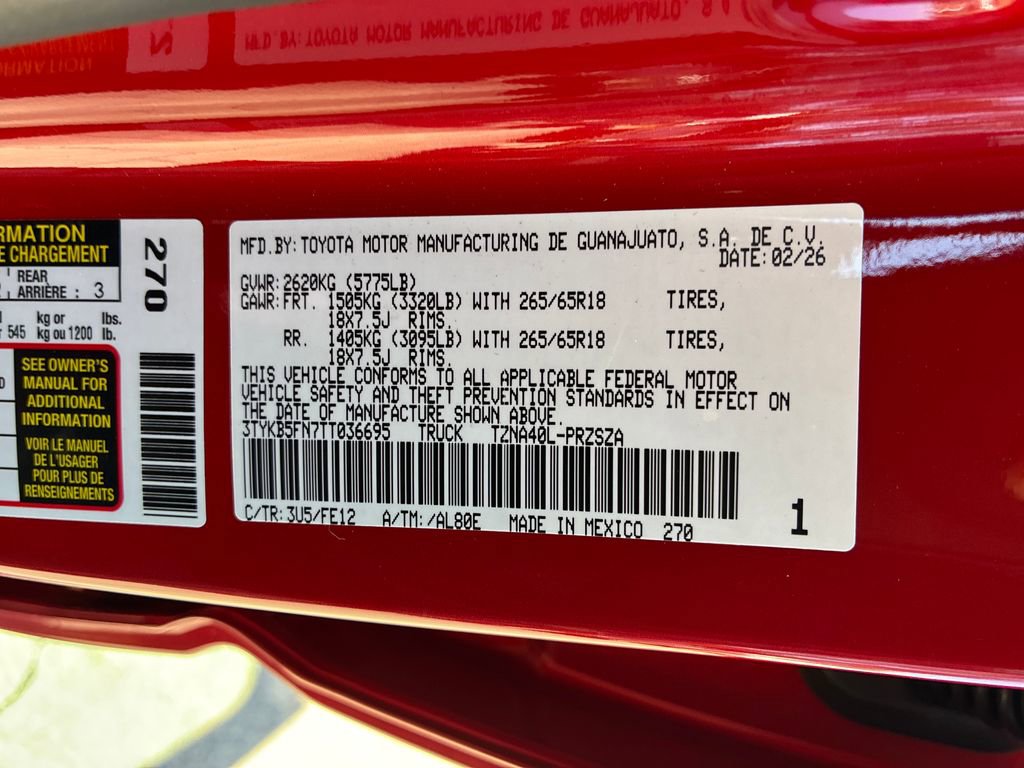 New 2026 Toyota Tacoma TRD Sport image 49